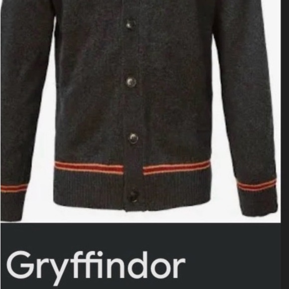 Classic Charcoal Cardigan in Gryffindor school colors - Picture 8 of 8